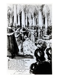 The Crowning of Charles Vii in Reims  C1910 (Engraving)