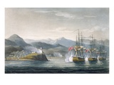 The Squadron under the Command of Sir J Brisbane Attacking Fort Maurigio  on 12th April  1814