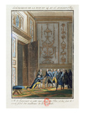 Monsieur De Liancourt (1747-1827) Telling Louis XVI (1754-93) at Versailles