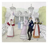 The Fairground Slide at the Salle De L'Odeon  Plate 101 from 'Le Bon Genre'  Early 19th Century