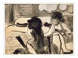 Illustration from 'La Maison Tellier' by Guy De Maupassant (1850-93) Engraved by Maurice Potin 1933