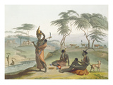 Boosh Wannahs  Plate 8 from 'African Scenery and Animals'  Engraved by the Artist  1804 (Aquatint)
