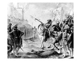 Joan of Arc Orders the English to Leave France  1789 (Engraving)
