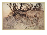 How Now Spirit! Wither Wander You  Illustration from 'Midsummer Nights Dream'