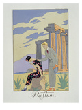 Paestum  1924 (Pochoir Print)