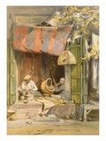 Delhi - Jeweller  from 'India Ancient and Modern'  1867 (Colour Litho)