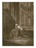 Lewis Vii  King of France  before Beckett's Tomb  Engraved by W Sharp