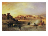 An Indian Pueblo  1905 (Oil on Canvas)