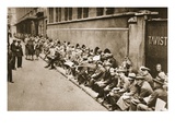 Queuing in Floral Street for Tickets for a Performance at the Royal Opera House  Covent Garden