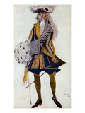 Costume Design for the King  in the Garden  from Sleeping Beauty  1922 (Colour Litho)