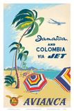 Jamaica & Columbia via Jet Travel c1960s