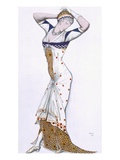 Design from a Fantasy of Modern Costume  1912 (Colour Litho)