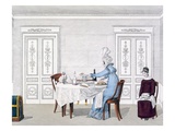 Dog Mania  Plate 106 from 'Le Bon Genre  1818 (Coloured Engraving)