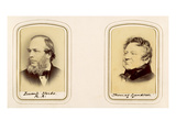 Portraits of Lumb Stocks and Thomas Landseer (Sepia Photo)