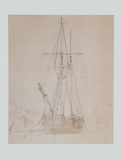 Schonerbrigg in the Harbour   around 1815