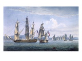The Capture of Le Sparviere on 3rd May  1810  Engraved by T Sutherland