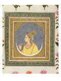 Portrait of a Lady Holding a Lotus Petal  from the Small Clive Album  C1750-60