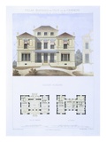 Roman House  from 'Town and Country Houses Based on the Modern Houses of Paris'  C1864