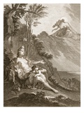 Clytia Turned into a Turnesole  1731 (Engraving)
