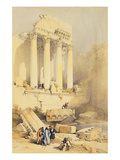 Baalbec  Plate 79 from Volume II of 'The Holy Land'  Engraved by Louis Haghe (1806-85) Pub 1843