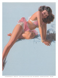 Jewel Flowers  Pin Up Girl c1940s