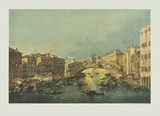 Canale Grande and Rialto-bridge  Venice
