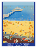 Holland Beach  Scheveningen Pier c1950s