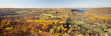 Aerial View of a Landscape  Delaware River  Washington Crossing  Bucks County  Pennsylvania  USA