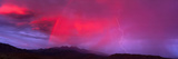 Sunset with Lightning and Rainbow Four Peaks Mountain AZ