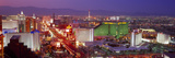 Buildings Lit Up at Dusk in a City  Las Vegas  Clark County  Nevada  USA