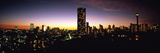 Buildings in a City Lit Up at Night  Johannesburg  South Africa
