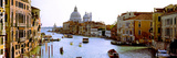 Boats in a Canal with a Church in the Background  Santa Maria Della Salute  Grand Canal  Venice 