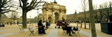 Tourists Near a Triumphal Arch  Arc De Triomphe Du Carrousel  Musee Du Louvre  Paris  Ile-De-Fra