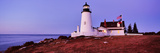 Lighthouse at a Coast  Pemaquid Point Lighthouse  Bristol  Lincoln County  Maine  USA
