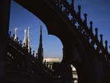 Low Angle View of a Cathedral  Duomo Di Milano  Milan  Lombardy  Italy