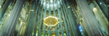Interiors of a Church Designed by Catalan Architect Antonio Gaudi  Sagrada Familia  Barcelona  C