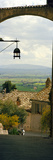 Umbrian Countryside Viewed Through an Alleyway  Assisi  Perugia Province  Umbria  Italy