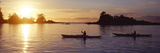 Two People Kayaking in the Sea  Broken Islands  Pacific Rim National Park Reserve  British Colum