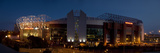 Football Stadium Lit Up at Night  Old Trafford  Greater Manchester  England