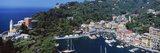 Boats at a Harbor  Portofino  Italy