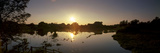 Flooded Meadow at Sunset  Norfolk  England