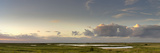Sunset over a Landscape  Cley Marshes  Norfolk  England