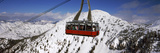 Overhead Cable Car in a Ski Resort  Snowbird Ski Resort  Utah  USA