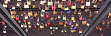 Locks of Love on a Fence  Hohenzollern Bridge  Cologne  North Rhine Westphalia  Germany