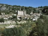 Castle on a Hill  Vogue  Massif Central  Ardeche  France