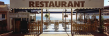 Signboard of a Restaurant  Banyuls Sur Mer  Pyrenees-Orientales  Languedoc-Roussillon  France