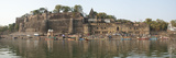 Rajarajeshwara Temple and Ahilya Fort at the Narmada River  Maheshwar  Khargone  Madhya Pradesh 