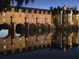Reflection of a Castle in a River  Chateau De Chenonceau  Indre-Et-Loire  Loire Valley  Loire Ri