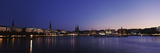 Buildings at the Waterfront  Alster Lake  Hamburg  Germany