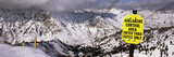 Information Board in a Ski Resort  Snowbird Ski Resort  Utah  USA